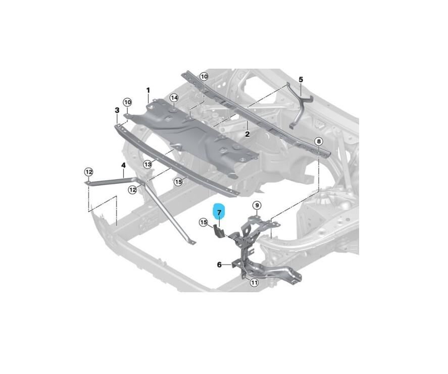 Kaput Kilit Kapağı G30+LCI F90 G16 Sağ 51747407770