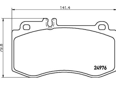 Balata 212 E350 400 500 218 Cls Ön