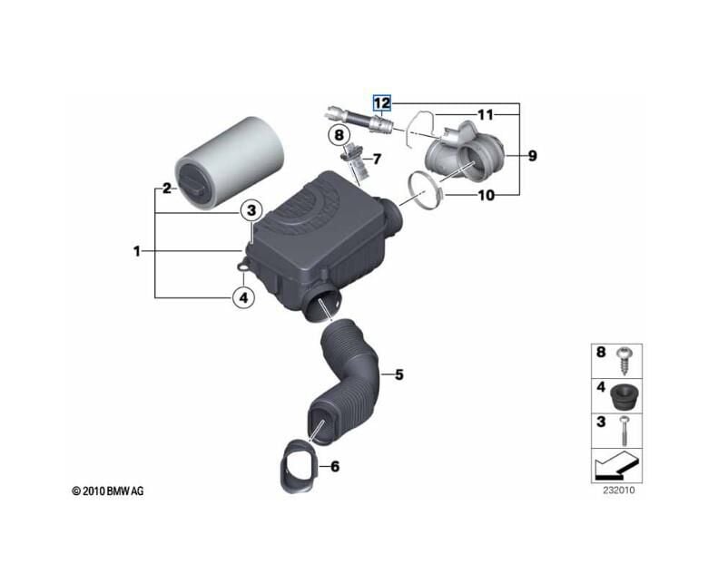 Blow-by Borusu MINI R55 R56 R57 R58 R59 R60 (N47N) 13718513538
