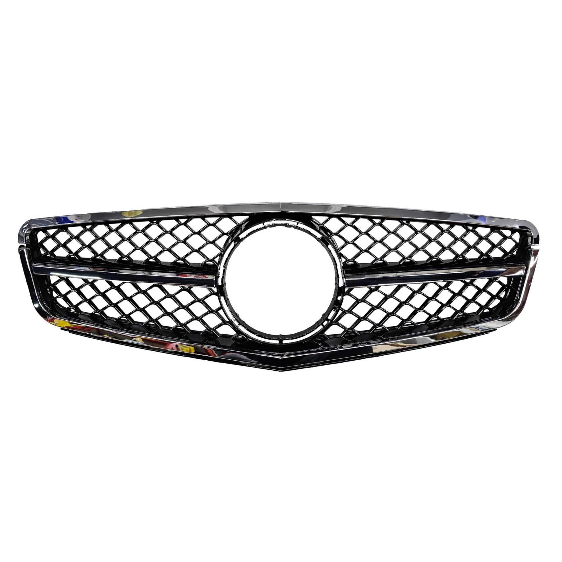Panjur W204 Krom/Siyah -C63 AMG- (Krom Çerçeve)