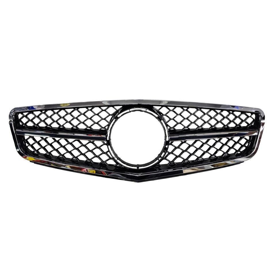 Panjur W204 Krom/Siyah -C63 AMG- (Krom Çerçeve)