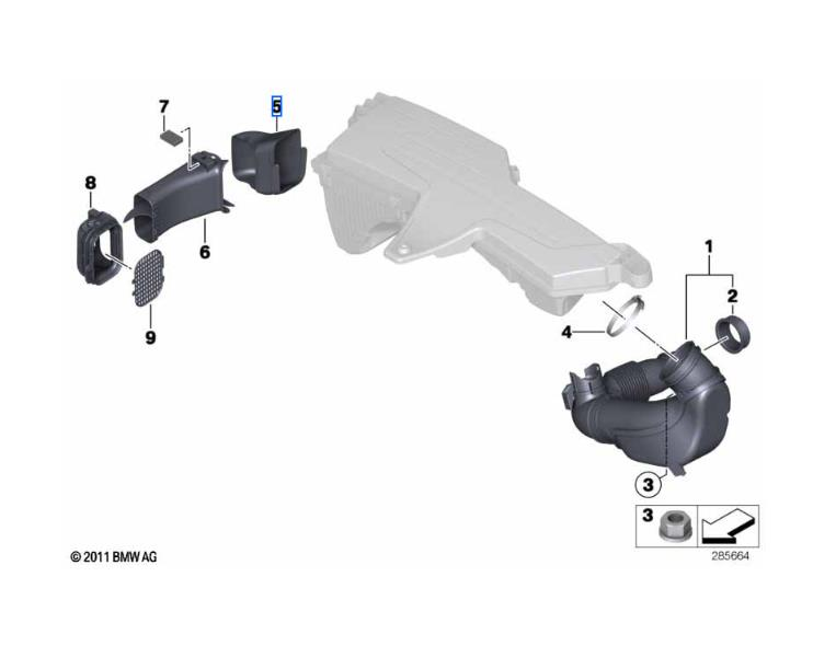 Hava Filtre Emme Borusu N13 N20 N47N B38 B47 13717597585